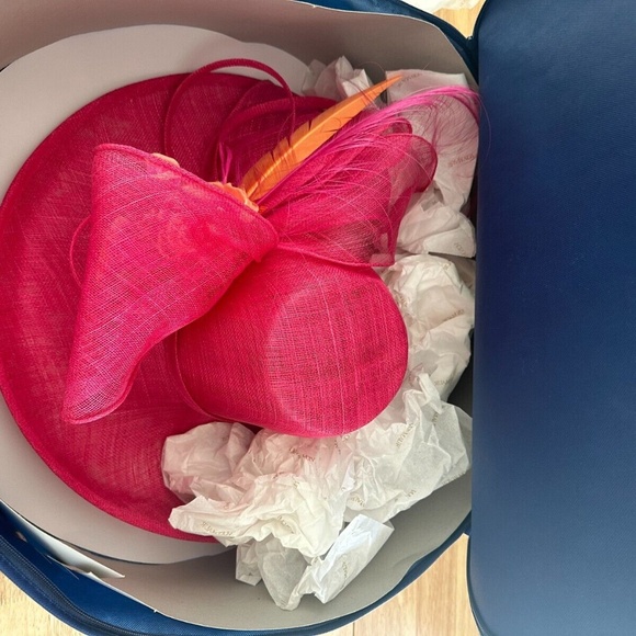 Gorgeous KY Derby Designer Hat, Fushcia/Pink, One of a Kind Large  - Giovannio - Picture 8 of 11
